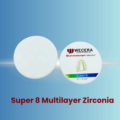 Disc Multi Layer Zircon Disc Featuring 57 Percent Translucency Suitable for Dental CAD CAM and Precision Milling Processes