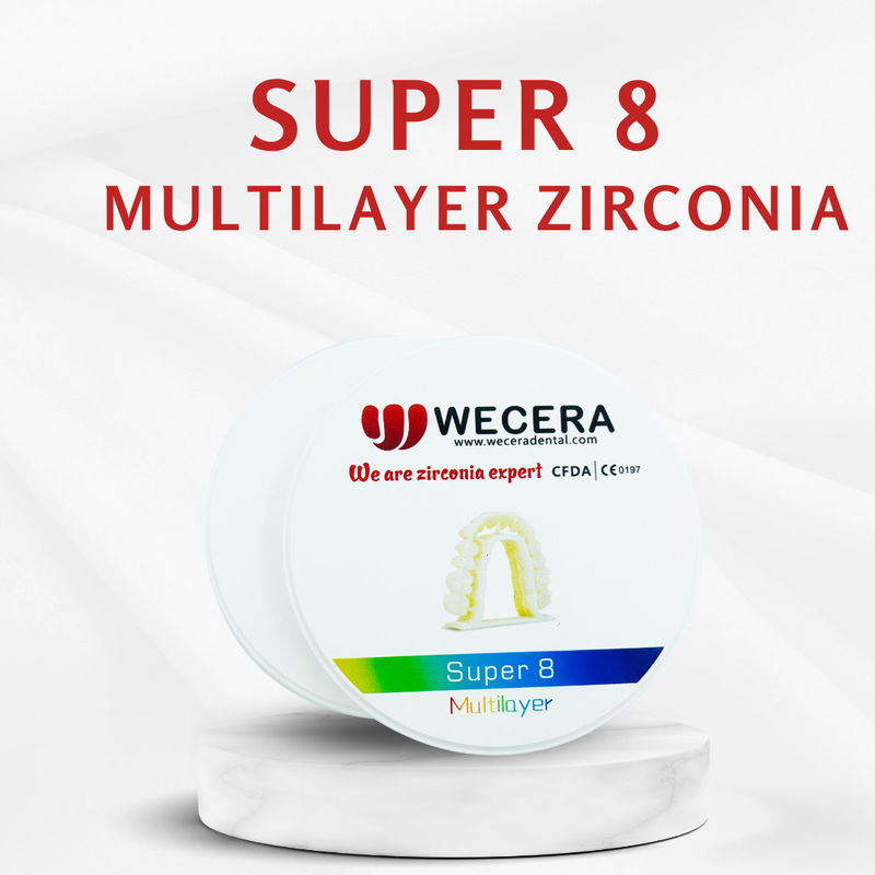 Laboratorio Dental Zirconia Dental Blocks Featuring 43-57 Percent Transmittance Designed for Consistent in Dental Restorations