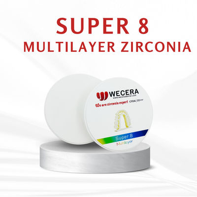 Disco de zircônio multicamadas de laboratório dentário fornecendo 16 cores Vita mais 3 cores de alvejante ideal para soluções de restauração dentária